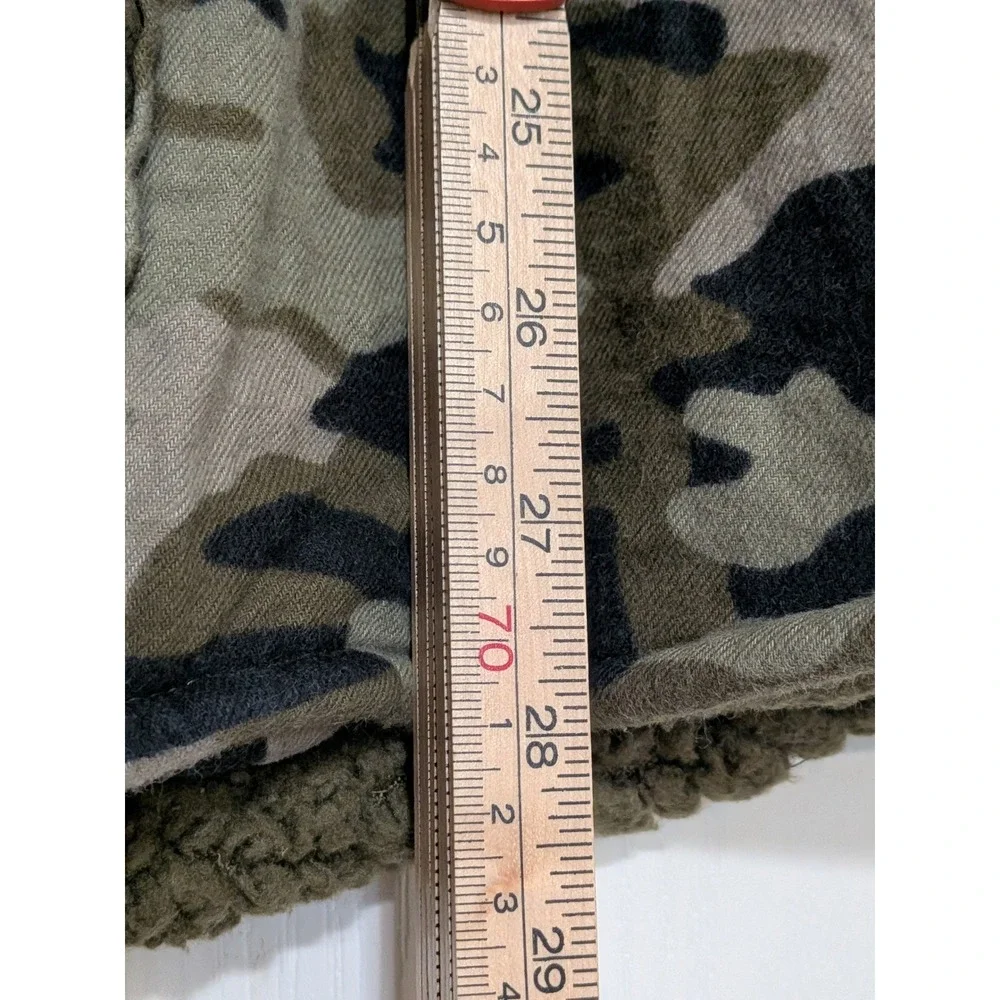 Magellan Classic Camouflage Sherpa Lined Flannel Shirt Jacket Men's Size M